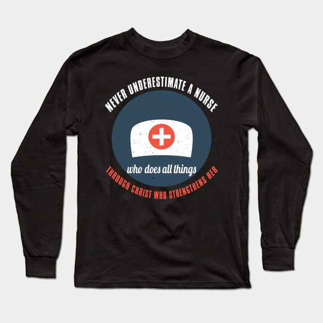 Nurse Nursing Medical Nurse Lover Hospital Gift Long Sleeve T-Shirt by Tee__Dot